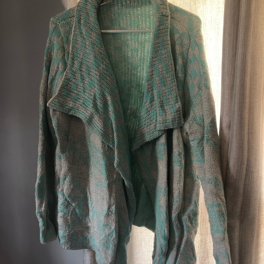 Cardigan. Thick material and very warm